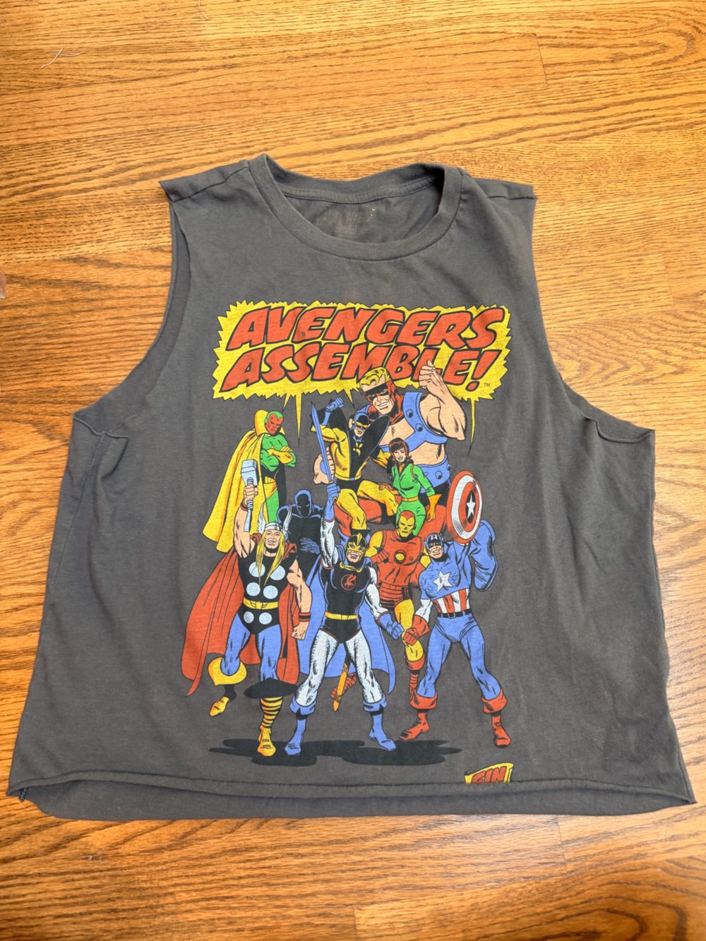 Avengers Assemble Cropped Muscle Tee
